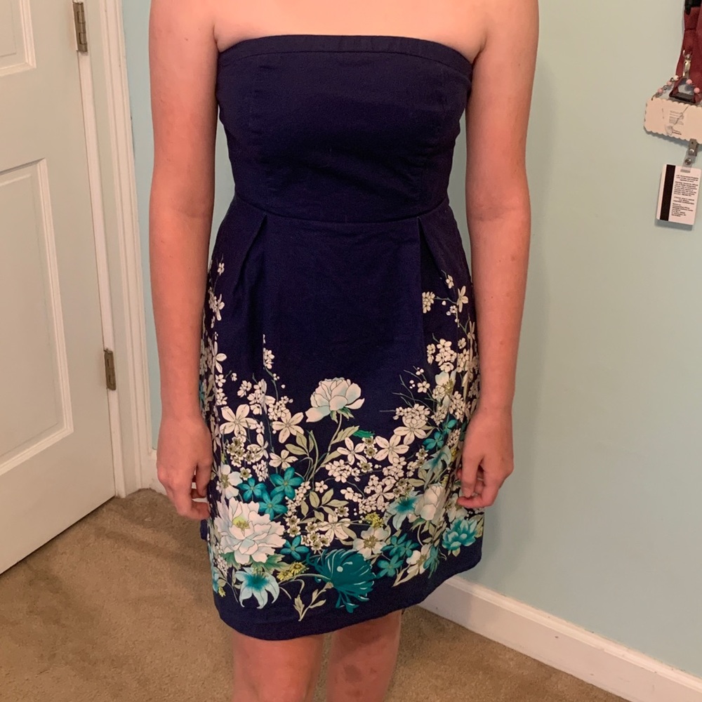 Old Navy Strapless Floral Dress